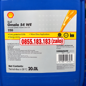 Dầu Shell Omala S4 WE 220 - 20L